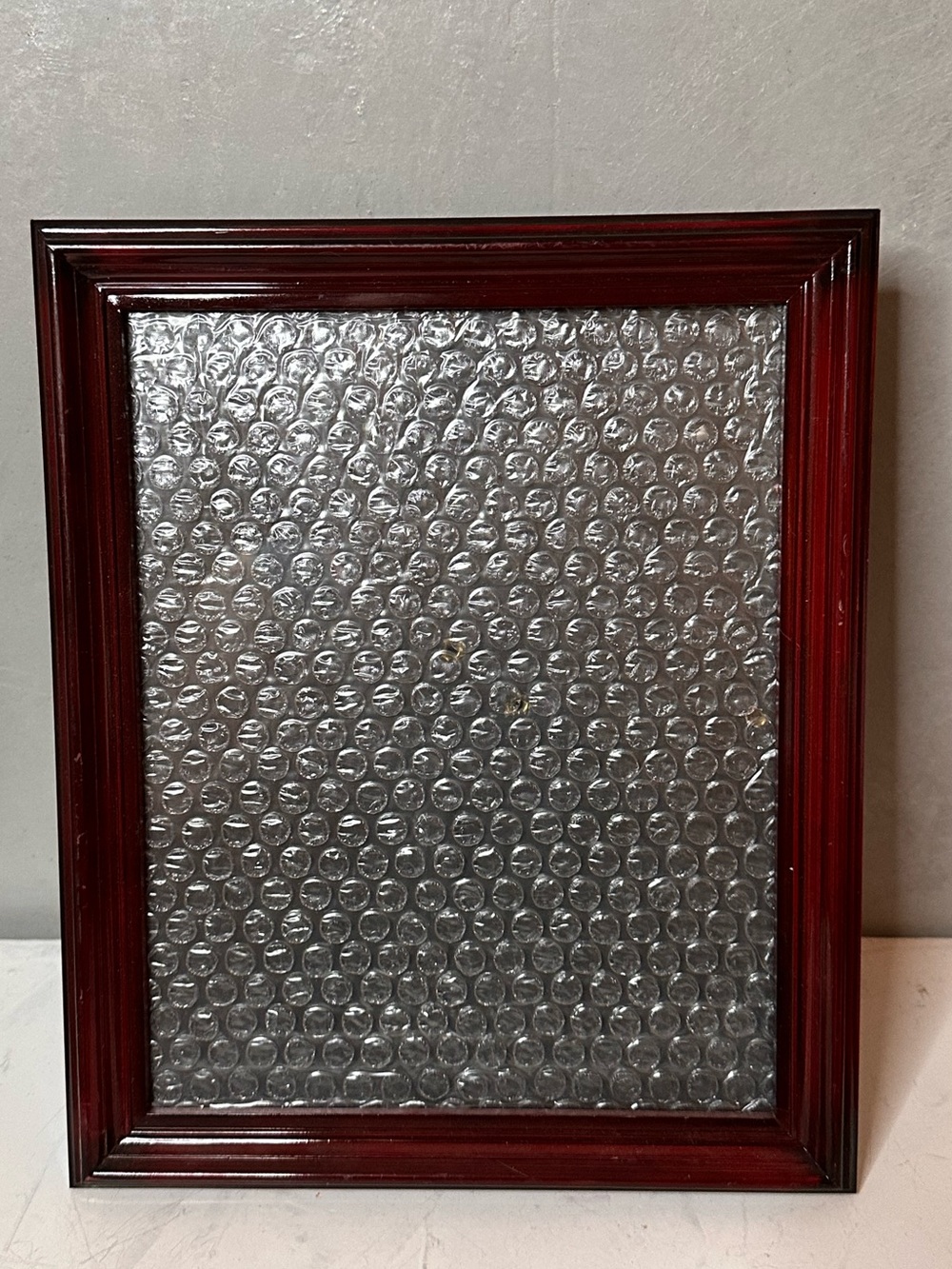 VINTAGE MAHOGANY Acrylic Photo Frame Holds 8" x 10" Picture
